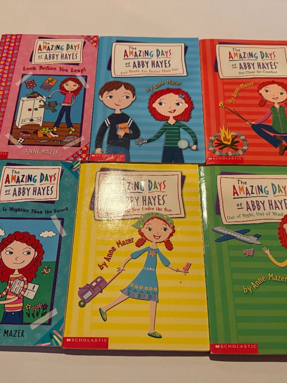 The Amazing Days of Abby Hayes 6 Book Lot Anne Mazer Scholastic Paperbacks